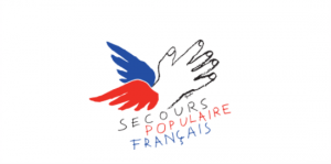 logo secours populaire femmes de foot soutien