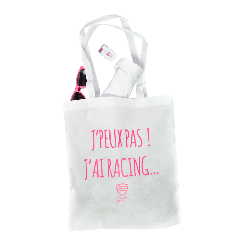 Tote bag supportrice J'peux pas ! J'ai Racing... 2019